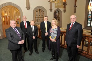 L-R Members of the NIABT John Rooney, Vice Chair, Bryan Gray, Gordon Best, Clive Grudgings, Kim Johnson, William McGivern