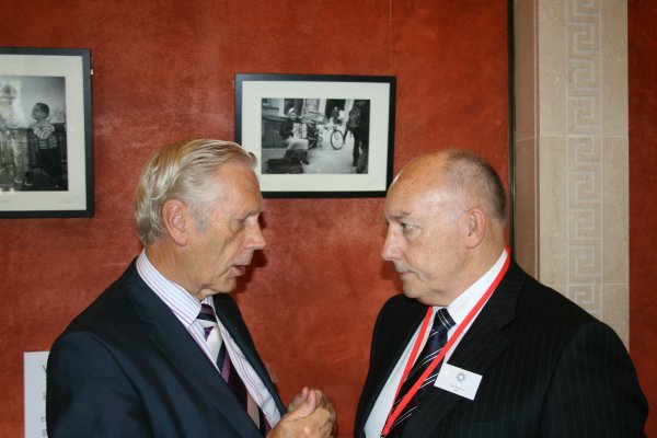 Leslie Cree MBE MLA with Colin Anderson, Anderson Spratt Group