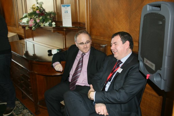 Barry McElduff MLA with Ian Lowry, Lowry Bros Ltd