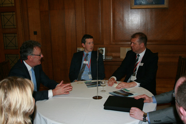Mike Nesbitt MLA in discussions with with members of the Young Directors Forum, Institute of Directors