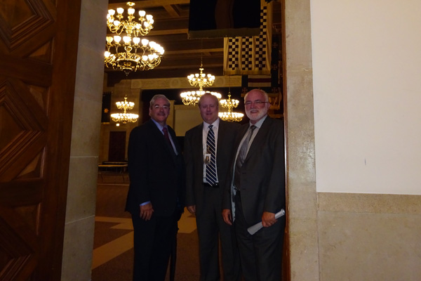 Robert Harkness and Wilfred Mitchell pictured with Sean Heather, Vice President, Center for Global Regulatory Cooperation and Executive Director, International and Antitrust Policy