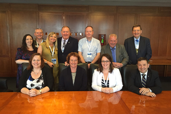 NIABT delegation pictured with Barbara Jones, Consul General of Ireland in New York